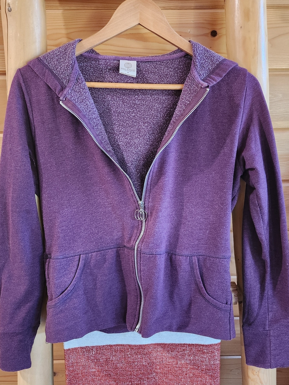 Marika Plum Sherpa-Lined Zip Hoodie